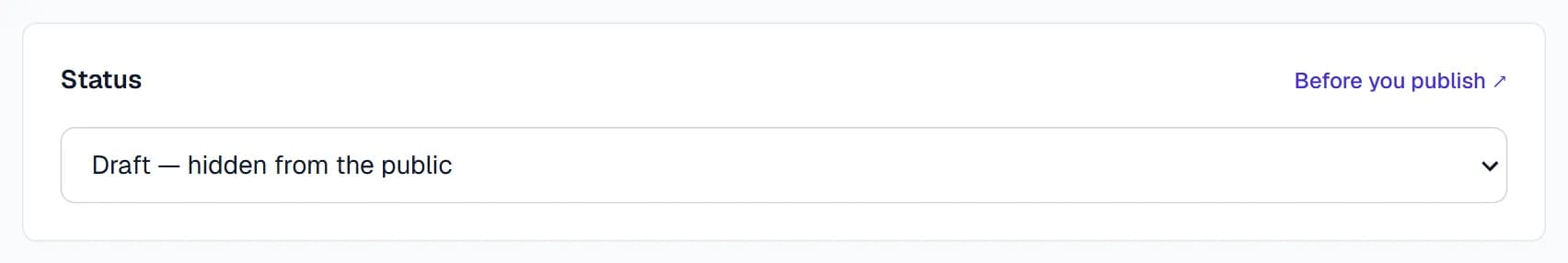 Status: change Draft to “Published — on sale”, then click Save event